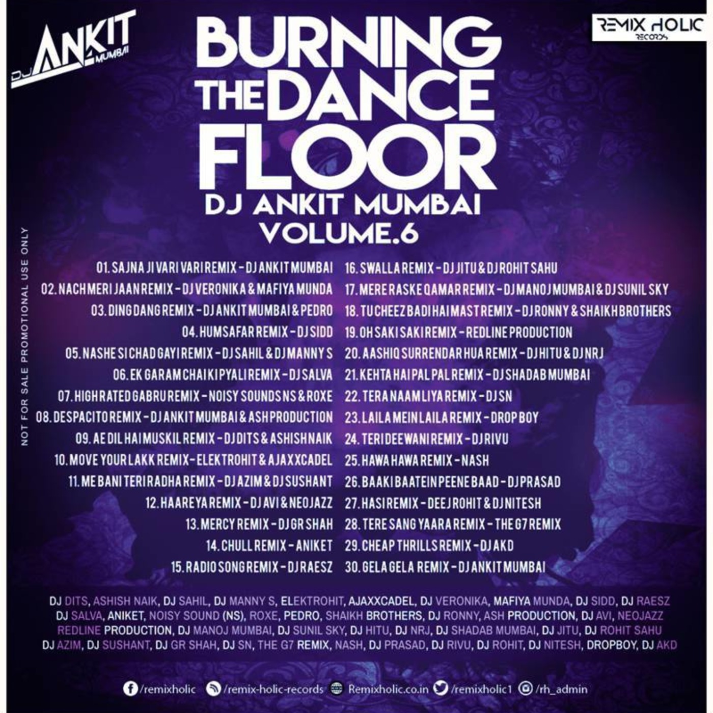 BURNING ON DANCE FLOOR VOL.6 - DJ ANKIT FT. VARIOUS ARTITS