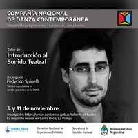 201105 Federico Spinelli (Compañía Nacional de Danza Contemporánea) by Radio Municipal Santa Rosa 94.7